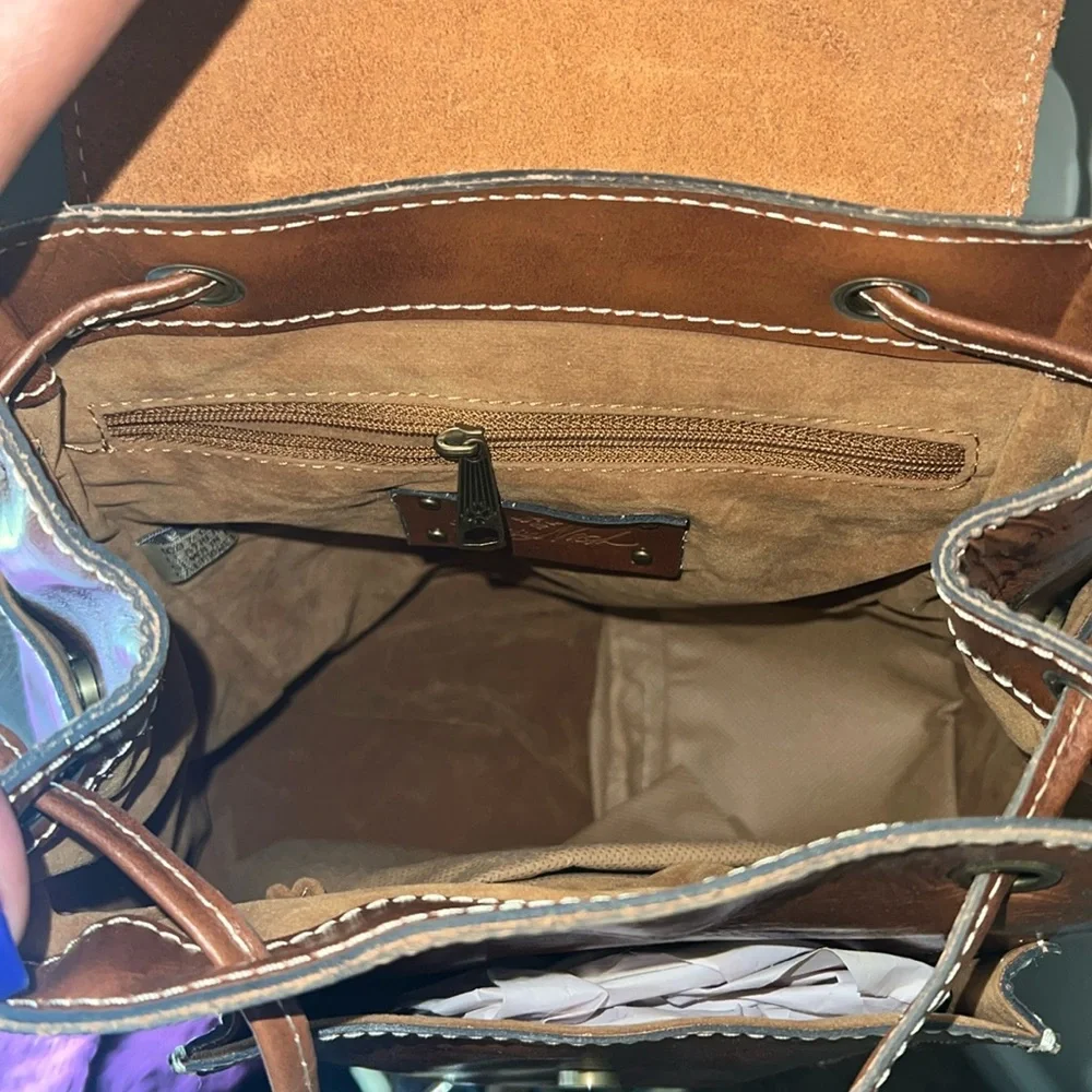 Patricia Nash Casape Backpack in Signature Map